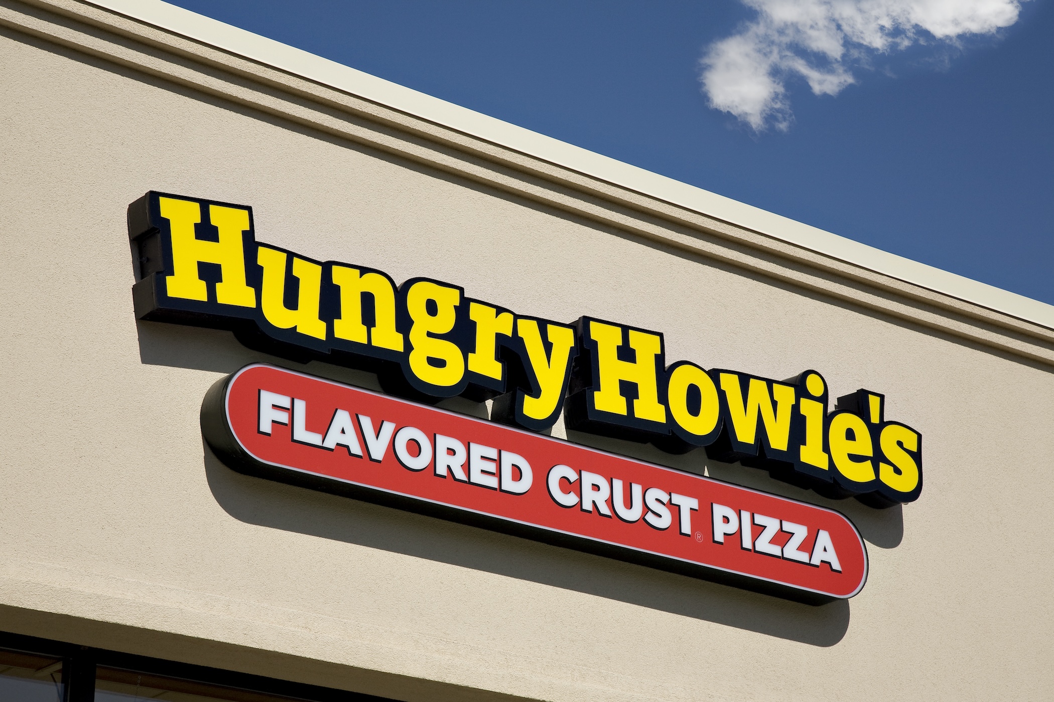 Hungry Howie’s store front sign Hungry Howie's store front sign