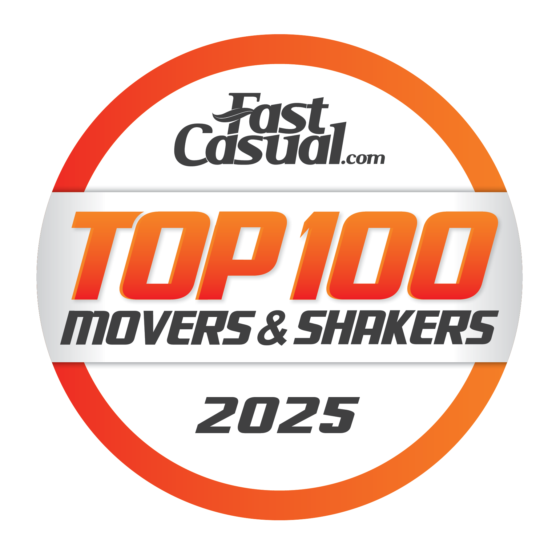 Fast Casule.com - Top 100 Movers & Shakers - 2025 Award Badge